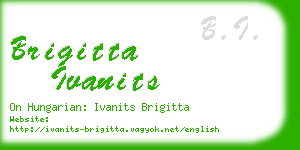 brigitta ivanits business card